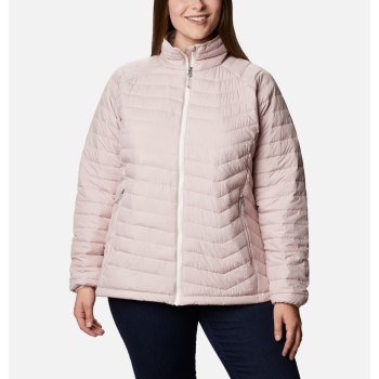 Columbia Jas Dames, Powder Lite Plus Size Roze, 51CXUNPYH